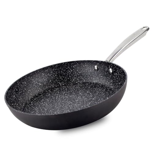 Scoville Performance NEVERSTICK+ 28cm Frying Pan, Non-Stick Frying Pan, Suitable for All Hobs Including Induction, Oven Safe to 260°C, Dishwasher Safe, PFOA Free, Thick Gauge Aluminium, Black