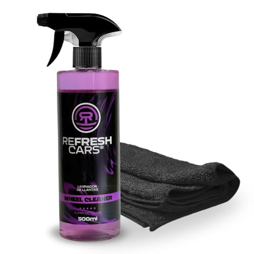 Limpia Llantas Profesional Refresh Cars – Elimina Ferodo, Suciedad y Óxido – Apto para Todo Tipo de Llantas – Fórmula Segura y Potente – Formato Spray 500 ml
