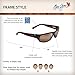 Maui Jim Men's and Women's Stingray Polarized Wrap Sunglasses, Tortoise/HCL® Bronze, Small