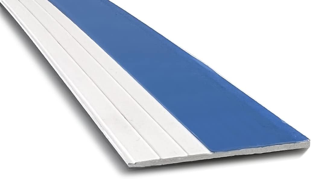 CRL White TrimQuick 1-3/4" Flat Vinyl Trim - 12 ft Long
