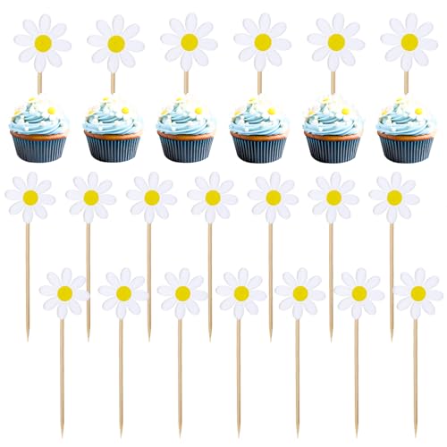 Giantree 592545_1_5DZ2RES8 20Pcs Daisy Cupcake Toppers thumb #7