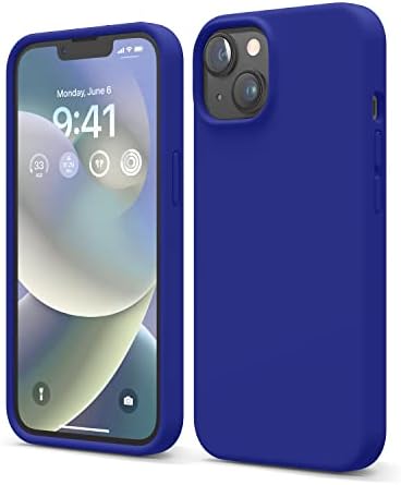 elago Liquid Silicone Case Compatible with iPhone 14 Case (6.1"), Premium Silicone, Full Body Protection - 4 Layer Shockproof Phone Cover, Anti-Scratch Soft Microfiber Lining (Stone)