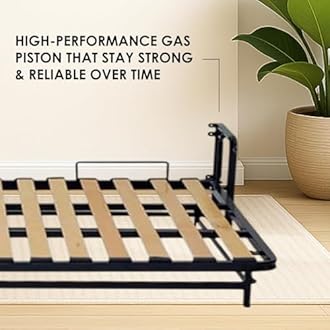 Wallbedking - Murphy Bed - Murphy Bed Twin - Folding Bed - Horizontal - 36" x 75" - Classic