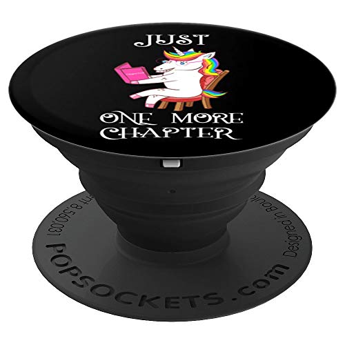 Book Lovers Gifts for Girls Unicorn Just One More Chapter PopSockets Agarre y Soporte para Teléfonos y Tabletas