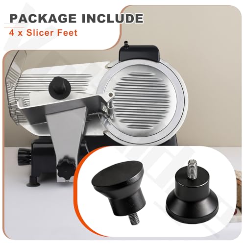 4 Pack 01-400827-00093/01-40829E-00093 Slicer Feet Compatible with BER-kel Meat Slicer Machine 850A, 300M, 827A, 829A, 829A-PLUS, 829E, 839A Models by VoltRidge - Image 5
