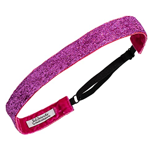 Gone For a Run Running Julibands No-Slip Headbands | Pink Glitter