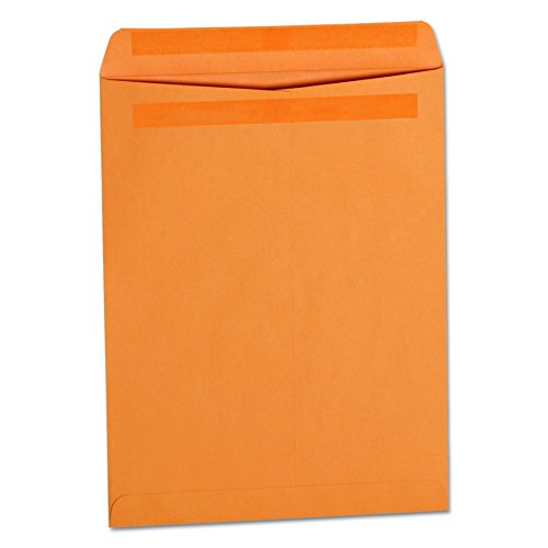 Universal 35292 Self Stick File Style Envelope, 10 x 13, Brown (Box of 250)