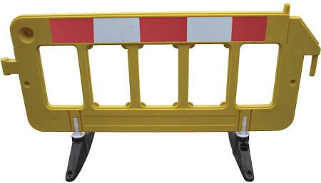 Plastic Barrier Yellow - 23 x 79 x 40 in.