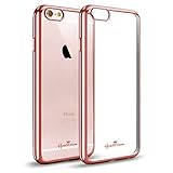 iPhone 6s Plus Case,Hallsen [Electroplating TPU] Ultra Slim Lightweight Crystal Clear Back Cover Soft TPU Case for Apple iPhone 6 Plus/6s Plus 5.5inch - Rose Gold