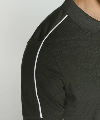 Image of PUMA Cotton Regular Fit Mens Black T-Shirt