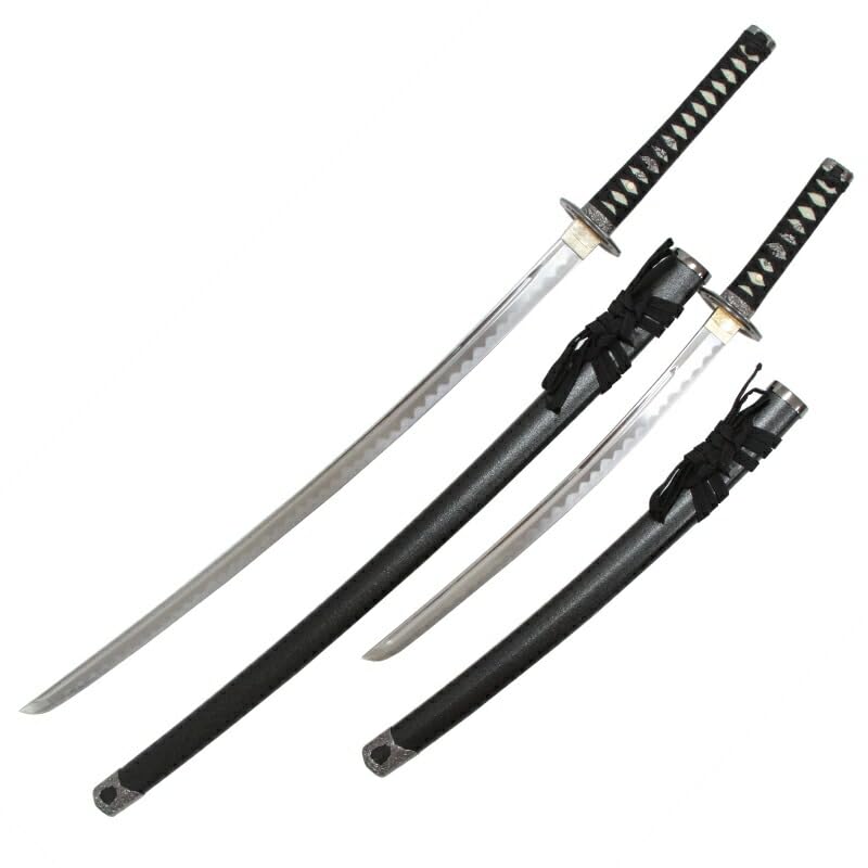 2958番 模造刀 風魔 大刀 刃紋入り刀身 刀袋付き 美術刀 Amazon.co.jp: 模造刀 美術刀 宮本 武蔵 大小刀 刃紋入り刀身 メッキ