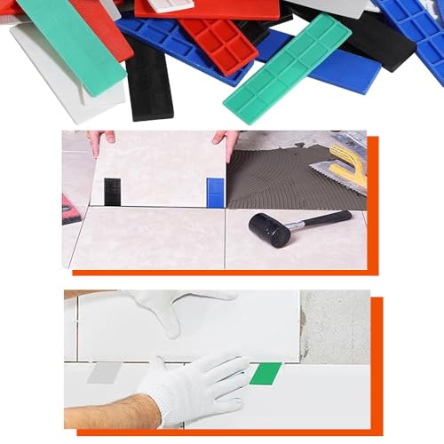 72 Stück Kunststoff-Verglasung, 28 mm x 100 mm, bunte Abstandshalter für Fenster, Tür, Boden (gemischt 1–6 mm)