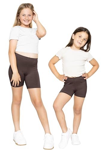 STRETCH IS COMFORT Girl's Cotton Biker Shorts and Cartwheel Shorts | Two Lengths to Choose from | Size 4-142