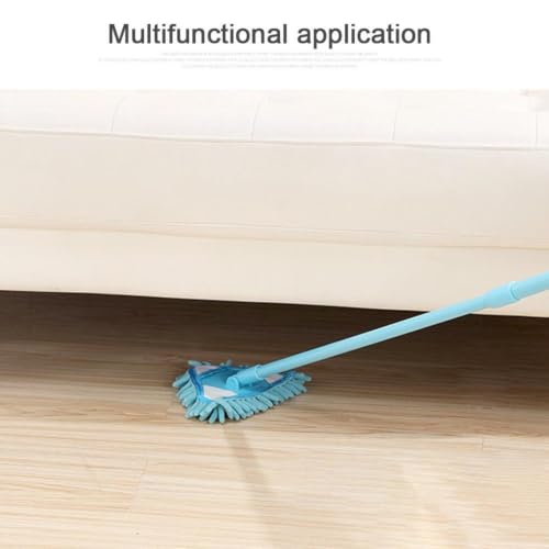 Mopa triangular de limpieza con mango extensible telescópico para rincones de pared 8