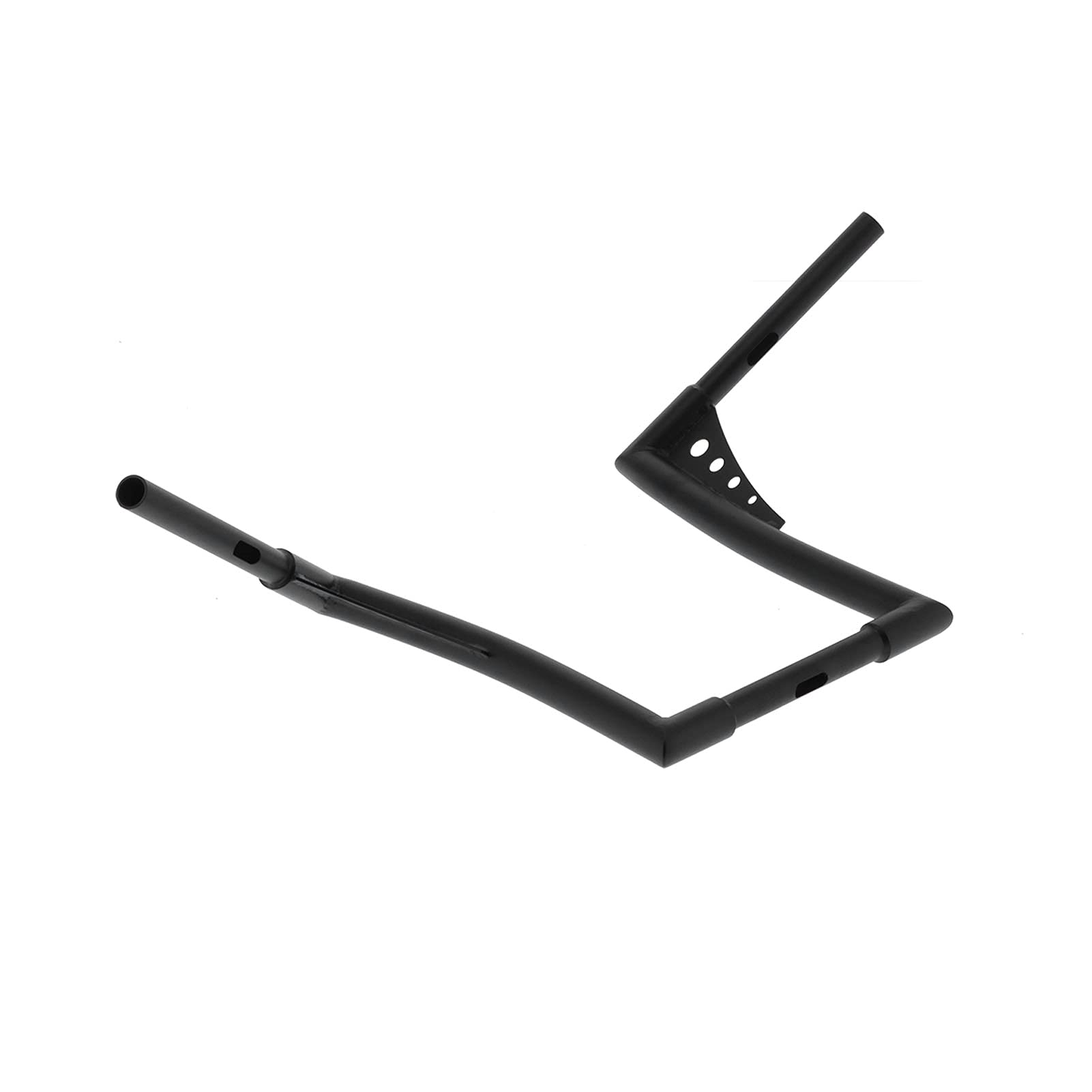 Schwarzer 12-Zoll-Ape Hanger Lenker 1 1/4 Zoll für Harley Sportster XL FLST FXST XF161084-B-12