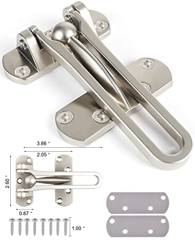 Swing Bar Door Lock Latch - Door Security Sliding Bars For Home Hotel Child Proof Safety Locks Reinforcement, Door Lock Latch For Home Security - Swing Bar Door Guard For Front And Inside Door #TOP7