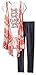 One Step Up Big Girls' 2 Pc Set Hacci Vest Tee Jegging