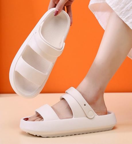 Caistre Sandals for Women Cloud Slides Pillow Slippers Men Non-slip House Shoes Summer Slipper Beach Sandals Slides with Thick Soles2