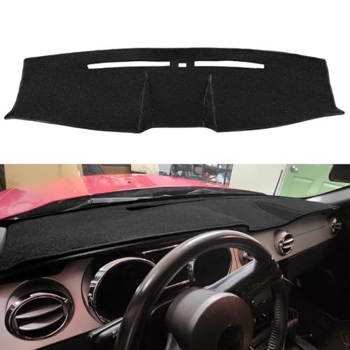 Yiz Dash Cover Dashboard Cover Pad Mat Custom Fit for Ford Mustang 2005 2006 2007 2008 2009 (Black) Y63