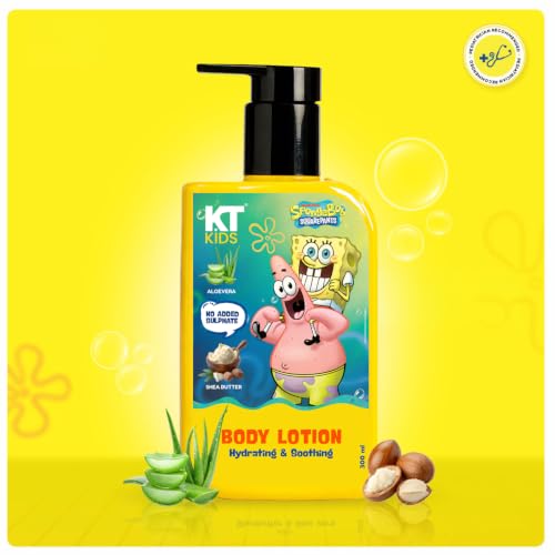 Image of Summer Body Lotion for Kids | Pediatrician Approved & 100% Vegan | Deep Hydration with Shea Butter & Aloe Vera | Non-Greasy Daily Skin Care for Sensitive Skin | 300ml