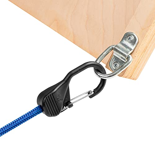 Nite Ize Bsl36-03-R3 Slidelock, Premium Tie-Down With Slide-To-Lock Steel Carabiner, 36 Inches, Blue Bungee Cord #TOP1
