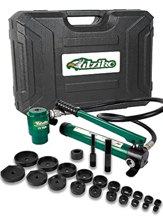 Hydraulic Knockout Punch Electrical Conduit Hole Cutter Set KO Tool Kit 1/2 to 4 inch