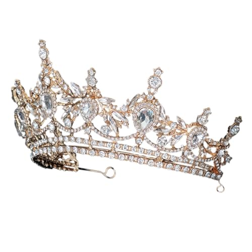Couronne de mariage et diadème de cérémonie en strass haut de gamme Beaupretty