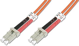 DIGITUS DK-2533-01 Kabel Światłowodowy OM2 1 m LC do LC Dupleksowy 1 Gbit/s MM Wielomodowy Światłowodowy Kabel LAN Typ Włókna: 50/125 µ Pomarańczowy (Orange)