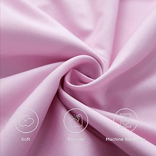 Meishang Queen Size Sheet Set Cooling Breathable Bed Sheets Set, Ultra Silky Soft Microfiber Sheet With 16 Inch Deep Pocket, Machine Washable, 6 Pieces (Queen, Pink) #TOP4