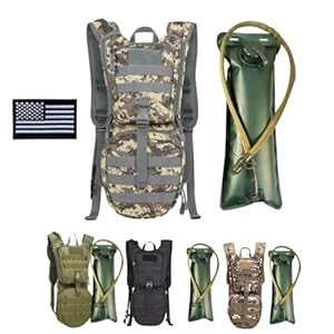 Getorium Tactical Hydration Backpack With 3L Tpu Water Military Backpack Men Women For Extended Outdoor Adventures Hiking, Cycling, Running Climbing, Hunting, Biking 2 41cbotwzm4l. sl500 . ss300