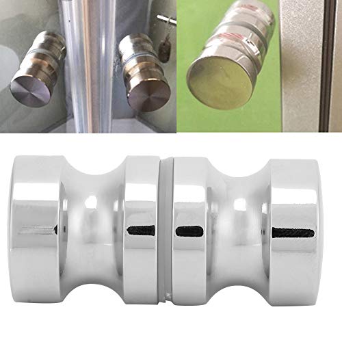 1 Set Bathroom Glass Door Knobs Stainless Steel Single Sided Showcase Shower Room Door Handle Back To Back Pull Replacement #TOP1