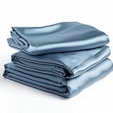 Lunar - Pure 100% Luxury Bamboo from Viscose Bed Sheet Set w/Corner Straps, Soft, Lightweight & Hypo
