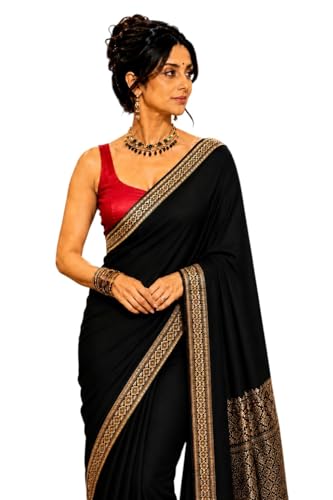 Image of Women's Glory Banarasi Satin Silk Saree for Women.