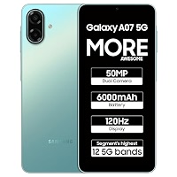 Samsung Galaxy A07 5G Smartphone (Black, 4GB RAM, 128GB Storage