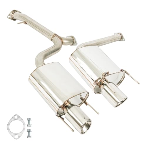KAX Exhaust Stainless Steel Exhaust System Kit for 2006-2010 IS250, 2006-2010 IS350