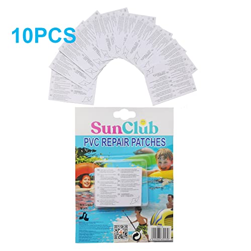 10 Pcs Pool Patch Repair Kit For Swimming Pool, Air Mattress, Inflatable Toys, Pool Floats, Inflatable Sofa Bed And Inflatable Couch - Professional-Grade Vinyl Repair Kit For Water Leaks And Punctures #TOP4