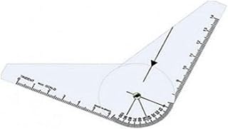 Goniômetro para Ortopedia Pequeno de Dedo em PVC Vulcanizado de 0.75 mm, Transparente, Trident,GON-D