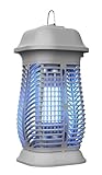 Bug Zapper Outdoor, Fly Traps for Indoors with Powerful 20W Bulb, Waterproof Fly Zapper, Electric Mosquito Killer for Home, Backyard, Patio (Grey)