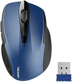 TeckNet Pro 2.4G Ergonomic Wireless Optical Mouse with USB Nano Receiver for Laptop,PC,Computer,Chromebook,Notebook,6