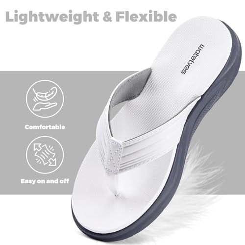Image of WateLves Girls Flip Flops Non-Slip Casual Thong Sandals Summer Sandal Shoes for Beach Swim Pool (Little Kid /Big Kid)
