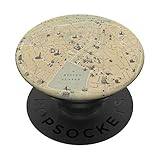 Vintage Hamburg Deutschland Denkmäler & Wahrzeichen Karte (1855) PopSockets mit austauschbarem PopGrip