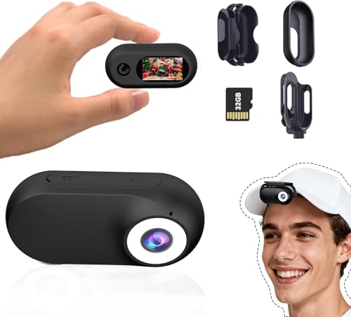 Xilecam Mini Action Cam1080P und 32 GB Speicherkarte Helmkamera Motorrad Bodycam Mini ski Kamera Multifunctional Accessories Body Cam