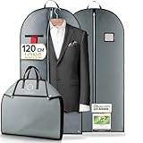 PROTECTION MAXIMALE - Nos housse vetements à suspendre avec fermeture éclair sont TRÈS STABLES. La housses de vêtements respirante offre une protection fiable contre la poussière, la pluie, la saleté & les mites !