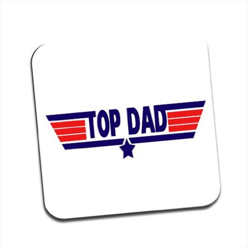 Top Dad Fathers Day Birthday Gift Single Coaster