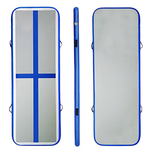 86 York 10ft Inflatable Gymnastics Tumbling Track Mat with Electric Air Pump for Gym/Home/Yoga/Training/Kids/Sport/Taekwondo/Game - Thumbnail 2