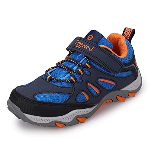 Boys Hiking Shoes Kids Sneakers Outdoor Waterproof Athletic Running Slip Resistant Comfortable (Little/Big Kids)