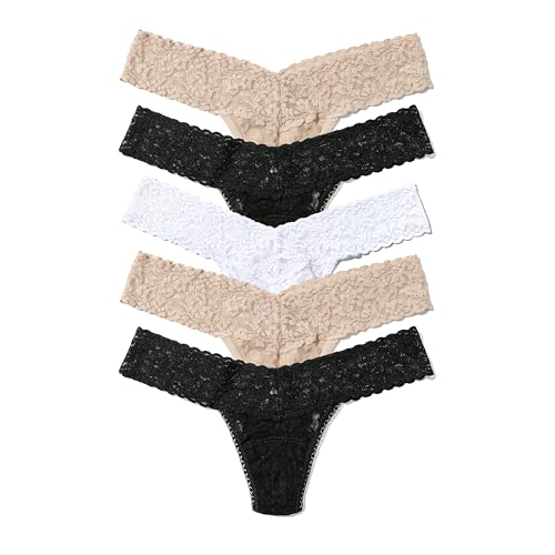 Image of hanky panky - Signature Lace Low Rise Thongs for Women | Lacy Lingerie Underwear | 3 or 5 pack