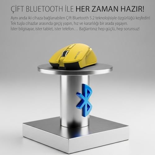 IMG-328MX Oyuncu Mouse | 7D Programlanabilir Tuş, RGB Led, 7200 DPI, Kablosuz Kablolu, Type-C Şarjlı Gaming Mouse - Görsel 4