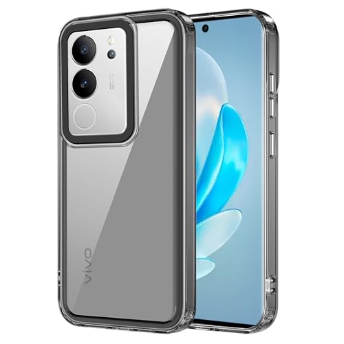 Image of Zapcase Back Case Cover for Vivo V29 5G | Compatible for Vivo V29 5G Back Cover | Case Cover with Camera Protection | (TPU + PC | Translucent Black)