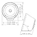 DS18 NXL-JS6/WH White Flat Mount Speaker POD Universal Enclosure 6.5